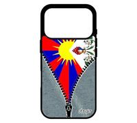 utaupia Coque Drapeau Tibet tibetain pour iPhone 17 Pro en Silicone Dessin Housse 4G Bouddhisme Zen Etui Bouddha Jeans Asie