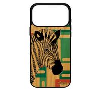 utaupia Coque en Bois pour iPhone 17 Pro Max Silicone Zebre Housse Smartphone geometrique Case TPU Vert Cadeau d'anniversaire Tribal rayé
