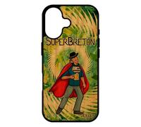 utaupia Coque en Bois Super Breton pour iPhone 17 Silicone BD 4G Cadeau de Noel Vert Pas Cher Drapeau Bretagne Case Texte Antichoc Comics