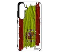 utaupia Coque en Silicone Drapeau Espagne Espagnol pour pour Samsung Galaxy S24 FE Football Antichoc Foot 4G Housse alu Tissu jo