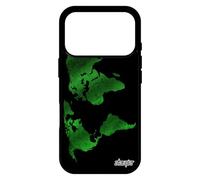 utaupia Coque en Silicone pour iPhone 17 Pro Carte Monde Rigide Pays Solide Housse Design planete Atlas Vert Case Motif Texture Terre