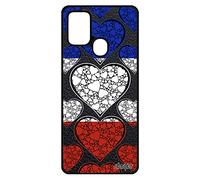 utaupia Coque en Silicone pour Samsung A21s Drapeau France français Noir Foot Rugby Case Euro Coupe d'europe I Love Mobile Galaxy