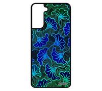 utaupia Coque en Silicone pour Samsung Galaxy S21 Wax Motif Case Bleu Mobile Ethnique Fantaisie Gel Tissu Afrique Telephone coloré Made in France