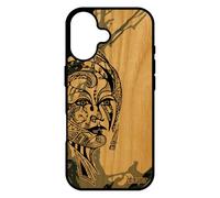 utaupia Coque Femme pour iPhone 17 Bois Silicone 4G Telephone Colore Peinture 512 Go azteque Tatouage Dessin Housse de Made in France