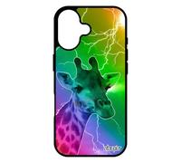 utaupia Coque Girafe pour iPhone 17 Silicone Eclair Animaux Design Animal Arc en Ciel Housse personnalisé Vert Savane de Protection Afrique