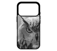 utaupia Coque Hibou pour iPhone 17 Pro en Silicone Design Rigide Chouette Effet Housse Animaux Animal Etui Telephone Texture Gris Oiseau