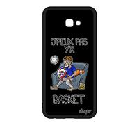 utaupia Coque J4+ Plus 2018 Silicone j'peux Pas y'a Basket Rigide jpeux Noir Texte Basketball Supporter Humoristique Design pour Samsung Galaxy