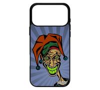 utaupia Coque Joker pour iPhone 17 Pro Max Silicone Cover Smile Design Bande dessinée Souple Clown Telephone Comics Motif Bleu Visage