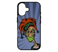 utaupia Coque Joker pour iPhone 17 Silicone Horreur Original Motif Portable TPU Visage Smile Design Mobile de Protection Comics Clown Bleu