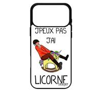 utaupia Coque j'peux Pas J'Ai Licorne de Protection pour iPhone 17 Pro Max Silicone Etui Bumper Caoutchouc Cheval Humoristique Rigide