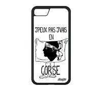 utaupia Coque j'peux Pas j'vais en Corse pour iPhone SE 2022 Silicone Corsica Football 4G Humour Basket Foot Dessin Portable Metal Housse