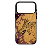 utaupia Coque Loup Antichoc pour iPhone 17 Pro Max Bois Silicone Souple Solitaire Fantaisie Cover Tribal Ethnique Rigide azteque Peinture