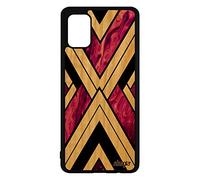utaupia Coque marbre pour Samsung A71 en Bois Silicone Geometrie Motif Granite Artisanat Antichoc Texture de Protection personnalisé Galaxy