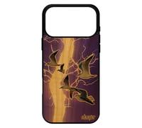 utaupia Coque Oiseaux mouettes Antichoc pour iPhone 17 Pro Max Bois Silicone Animal Violet 4G mer Marin Design Animaux Nature Noir Orage de