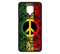 utaupia Coque Peace and Love pour Redmi Note 9 Pro Silicone Mandala Noir Jaune Antichoc Boheme Ragga Reggae Hippie Jamaique & Yoga de pour Xiaomi