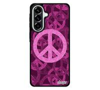 utaupia Coque Peace and Love pour Samsung A57 5G Silicone Portable Symbole Tattoo Solide Reggae Ragga Harmonie philosophie Femme Rose pour Galaxy