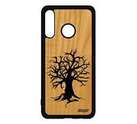 utaupia Coque Peinture Arbre pour Huawei P30 Lite Bois Naturel Silicone Noir ecolo Design Etui de Vie Foret decoratif Zen Motif ecologie Mobile