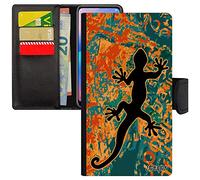utaupia Coque pour iPhone 12 Mini Salamandre Telephone Fantaisie Pas Cher legendaire lezard Noir personnalisé Reggae Etui à clapet en