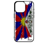 utaupia Coque pour iPhone 15 Pro Max Silicone Drapeau Tibet tibetain Asie Tissu Bouddhisme Souple Zen Rigide Portable de Made in France