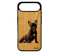 utaupia Coque pour iPhone 17 Air Bois Silicone Chien Animal Chiot Peinture Blanc Mobile Case Animaux de Protection Pas Cher Nature Mignon