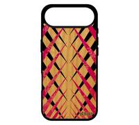 utaupia Coque pour iPhone 17 Air Bois Silicone Design Carreau geometrique Tartan personnalisé Jolie Motif Carre Effet Antichoc Fond de