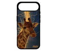 utaupia Coque pour iPhone 17 Air Bois Silicone Girafe Eclair Case 1000 Go Noir Afrique Smartphone Design Animal Foudre Bleu Savane Animaux