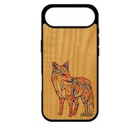 utaupia Coque pour iPhone 17 Air Bois Silicone Renard azteque Animaux Roux Portable 4G Ethnique Telephone Multicolore Housse Tattoo de