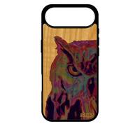 utaupia Coque pour iPhone 17 Air en Bois Silicone Hibou Design Housse Oiseau Jolie 256 Go Telephone Dessin Animaux Noir Rigide Originale