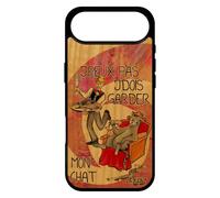 utaupia Coque pour iPhone 17 Air en Bois Silicone j'peux Pas j'dois Garder Mon Chat Humour Rigide Case Humoristique Animaux Housse Je