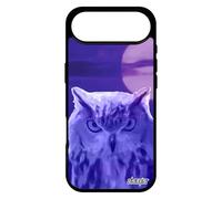 utaupia Coque pour iPhone 17 Air en Silicone Hibou Ciel Motif Telephone Case Animal de Protection Animaux Design Bleu Mobile Lune Chouette