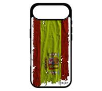 utaupia Coque pour iPhone 17 Air Silicone Drapeau Espagne Espagnol Foot Basket Antichoc jo Football Etui Tissu Euro de Made in France