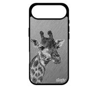 utaupia Coque pour iPhone 17 Air Silicone Girafe tacheté Gel Effet Gris Afrique Design Mobile Animal Etui Savane Animaux Unique Dessin