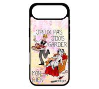 utaupia Coque pour iPhone 17 Air Silicone Humour j'peux Pas j'dois Garder Mon Chien Animaux Texte Violet Dessin Comique Telephone Case