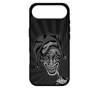 utaupia Coque pour iPhone 17 Air Silicone Joker Horreur Housse Gris Rigide BD Design Motif Comics Drole Humour Clown Dessin Portable