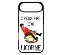 utaupia Coque pour iPhone 17 Air Silicone j'peux Pas J'Ai Licorne TPU Blanc Comique Housse Humoristique Humour Telephone Mobile Cheval de