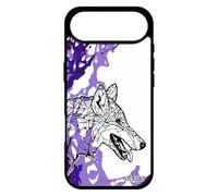 utaupia Coque pour iPhone 17 Air Silicone Loup Animal 4G azteque Solitaire Peinture Violet Ethnique Fantaisie Dessin Arbre Chien Tribal TPU