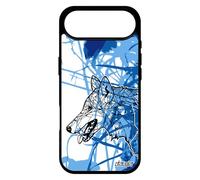 utaupia Coque pour iPhone 17 Air Silicone Loup Rigide Bleu Montagne mechant coloré Dessin Fleur Feuilles Portable Unique Fille Chien