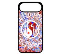 utaupia Coque pour iPhone 17 Air Silicone Yin et Yang Orange Ying Chine Artistique Fantaisie Housse Mobile Telephone coloré Rosace de