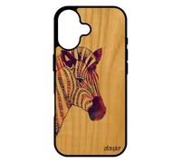 utaupia Coque pour iPhone 17 en Bois Silicone Zebre azteque 512 Go Souple Tribal Noir Violet Dessin coloré Multicolore Noir et Blanc