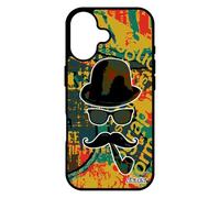utaupia Coque pour iPhone 17 en Silicone Homme Moustache Case Telephone Peinture Vintage Homme personnalisé Pipe Monsieur Portable Vert tag