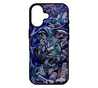 utaupia Coque pour iPhone 17 en Silicone Portrait Street Art Peinture Huile Artisanat de Protection immeubles Smartphone Abstrait Fantaisie