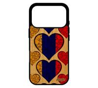 utaupia Coque pour iPhone 17 Pro Bois Silicone Drapeau armenie armenien Smartphone Motif I Love Foot Case Coupe du Monde Euro Coeur jo de