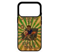 utaupia Coque pour iPhone 17 Pro Bois Silicone j'peux Pas y'a Coupe du Monde Rugby Basketball Mobile Cover Je Football Supporter Case Vrai