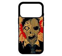 utaupia Coque pour iPhone 17 Pro Bois Silicone Zombie Squelette Mort Vivant Cover Tache de Sang eclaboussure Mobile Fin du Monde Bleu