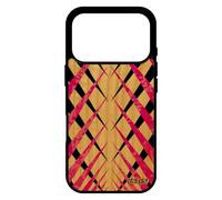 utaupia Coque pour iPhone 17 Pro en Bois Silicone Design Carreau Carre Mobile Etui Tartan Jolie geometrique Housse Motif Effet 512 Go
