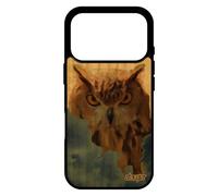 utaupia Coque pour iPhone 17 Pro en Bois Silicone Hibou Design Nuage Animaux de Protection Gris Case Chouette Ciel Oiseau Animal 4G