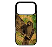 utaupia Coque pour iPhone 17 Pro en Bois Silicone Perroquet Mandala Tropical Fleurs Design Housse Nature Perruche Oiseau Animal Smartphone