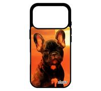 utaupia Coque pour iPhone 17 Pro en Silicone Chien Bulldog Francais Animal Design Ciel Housse couché de Soleil Telephone personnalisé Chiot