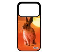 utaupia Coque pour iPhone 17 Pro en Silicone Lapin lièvre Animal Antichoc couché de Soleil Animaux Portable Mignon de paques lapine belier