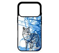 utaupia Coque pour iPhone 17 Pro en Silicone Renard Roux Dessin Nature Montagne Feuilles Animal Fleur Bleu azteque Housse de Protection 4G